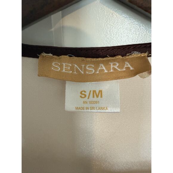Vintage Sensara Full Length Robe Satin-Feel Small Medium Champagne - Picture 6 of 10